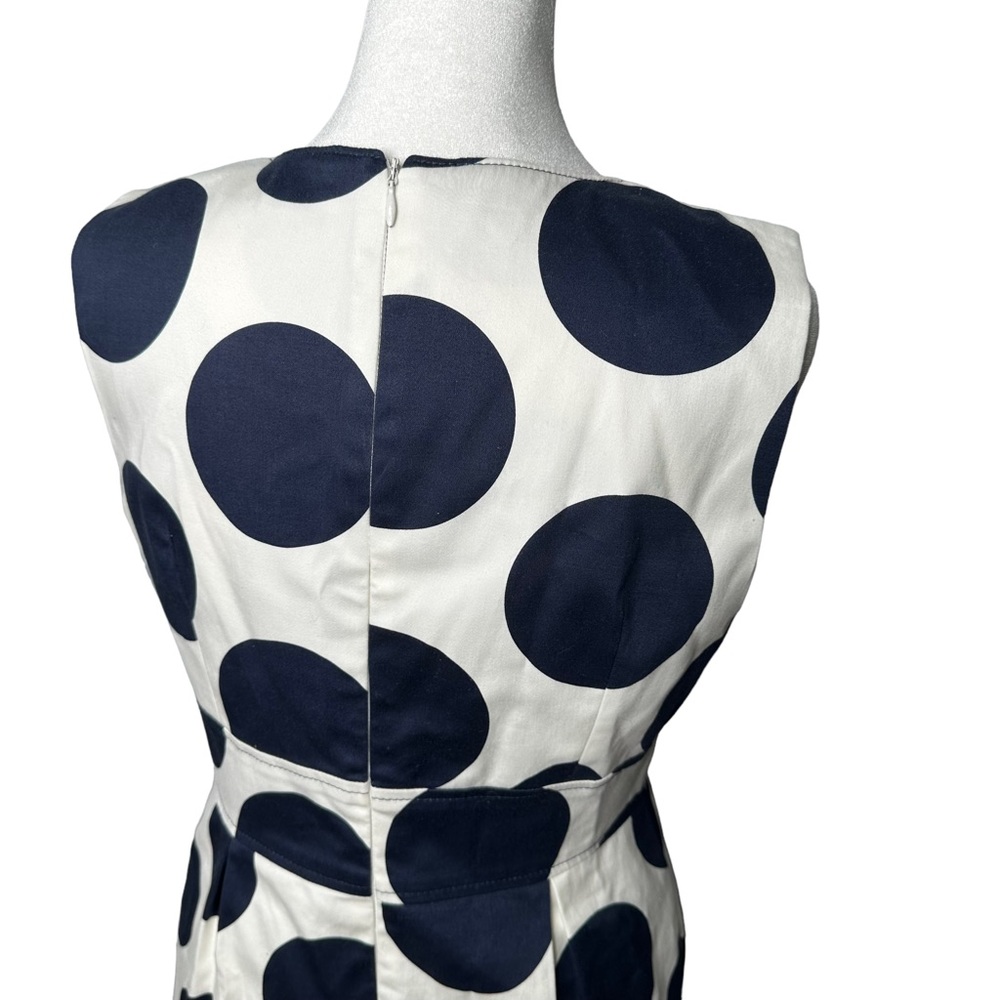 David Meister Polka Dot Tie Waist Pencil Dress - Picture 4 of 5